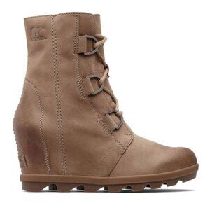 👢 Sorel Joan of Arctic Wedge II Boots (Taupe, Size 12) 👢
